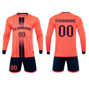 Personalized long sleeve soccer uniforms