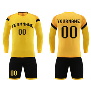 Personalized long sleeve sports soccer jersey